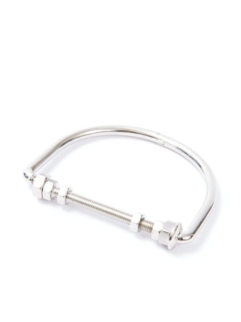 Maison Margiela polished-finish screw-closure bracelet outlook