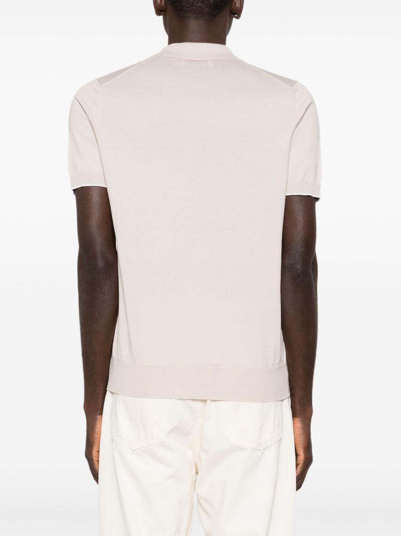 knitted cotton polo shirt 4
