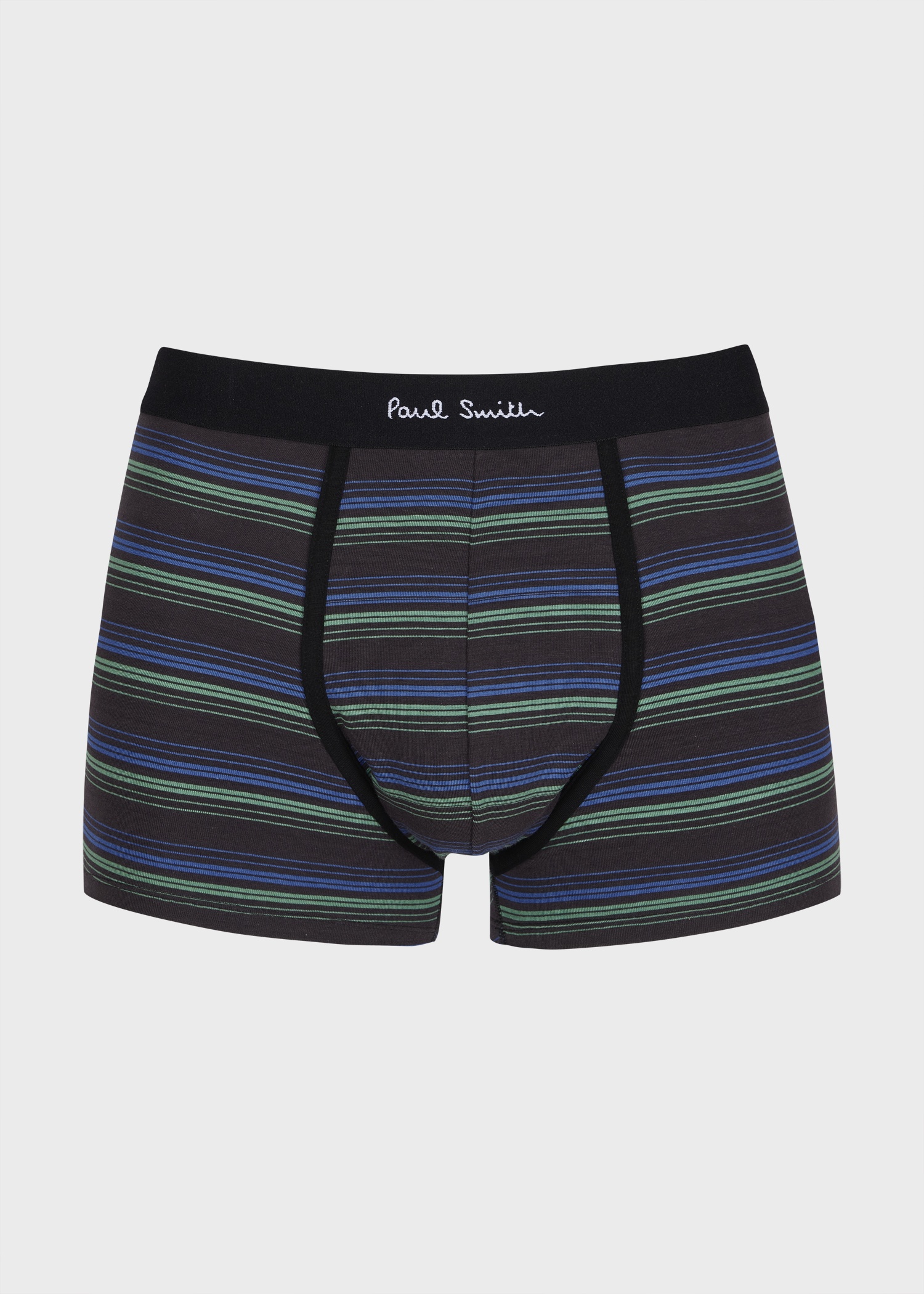 Navy and Black Striped Mixed Boxer Briefs Five Pack - 4