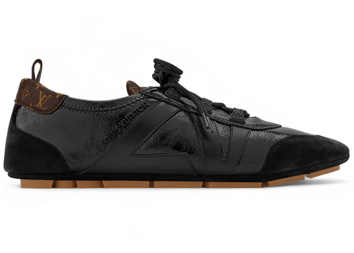 Louis Vuitton LV Sneakerina Black Gum Monogram Heel (Women's) - 1
