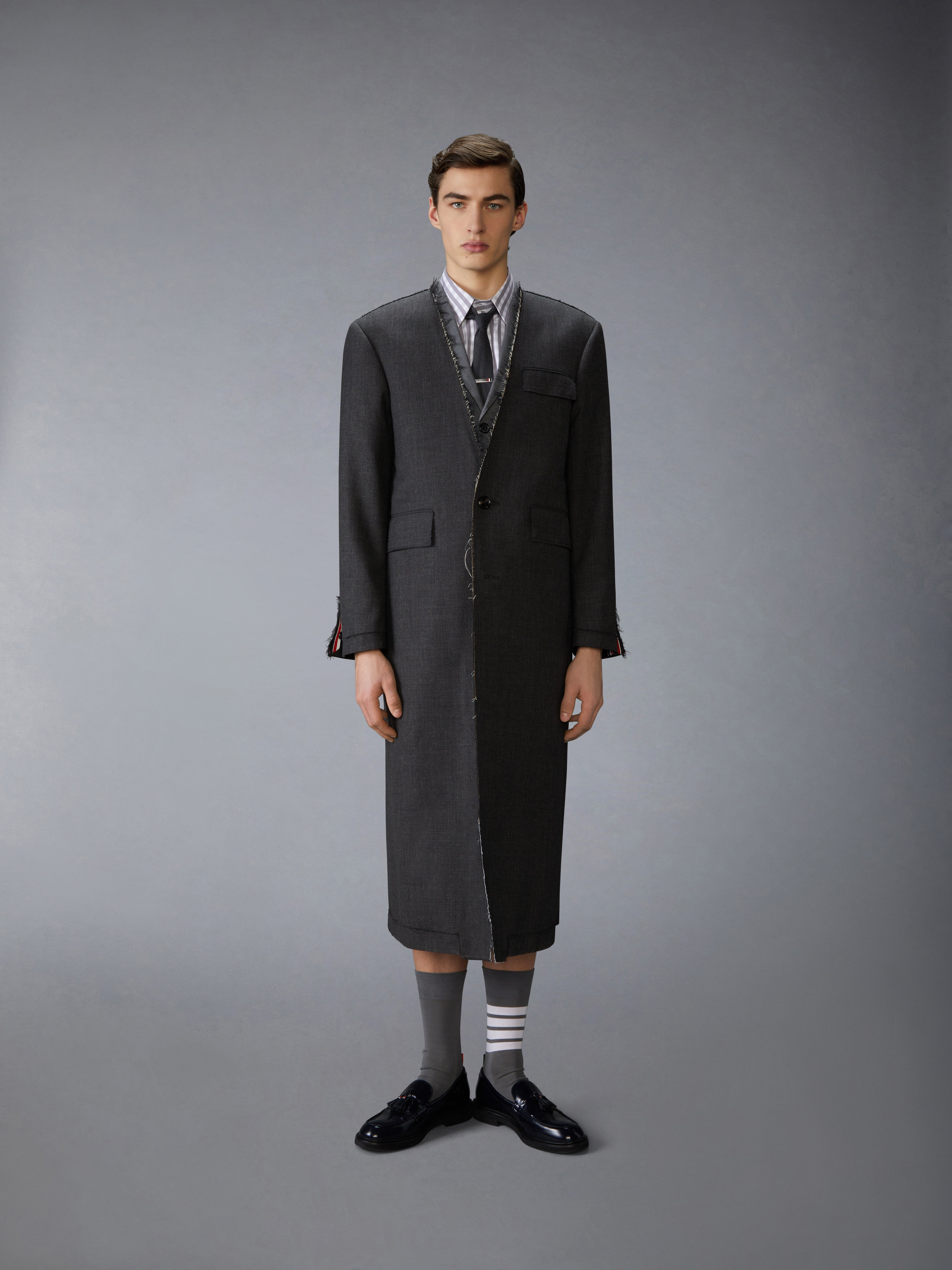 DECONSTRUCTED FRESCO OVERCOAT - 3