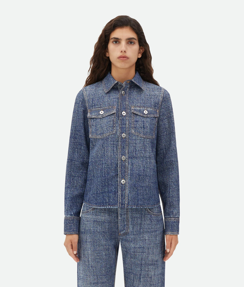 Textured Denim Viscose 셔츠 - 1