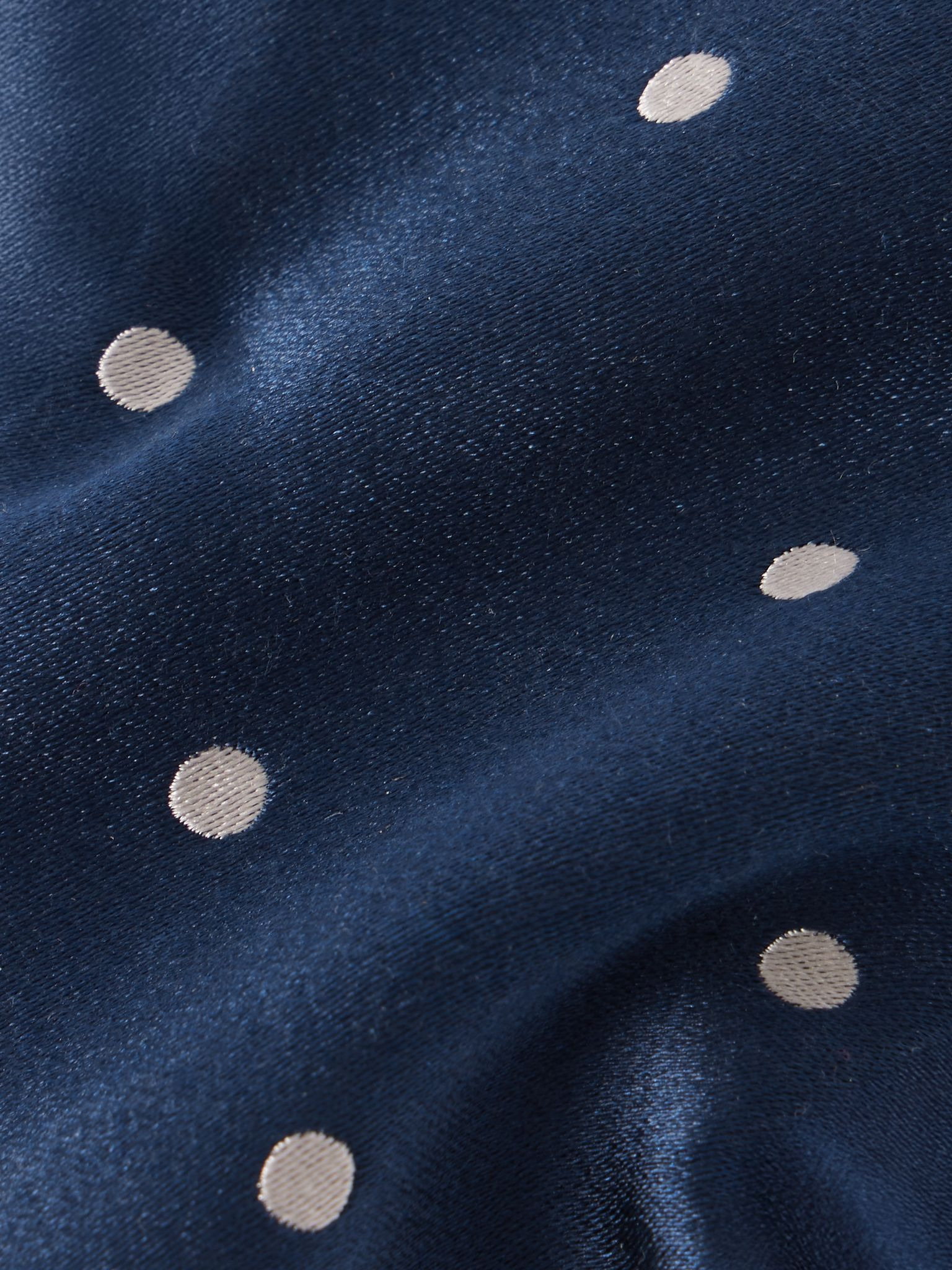 8cm Polka-Dot Silk-Satin Tie Blue - 3