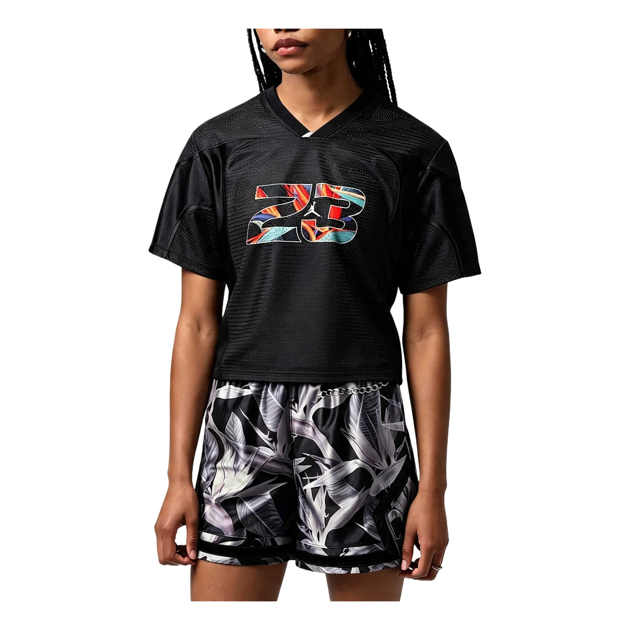 (WMNS) Jordan Flight Jersey 'Black' IV5220-010 - 1