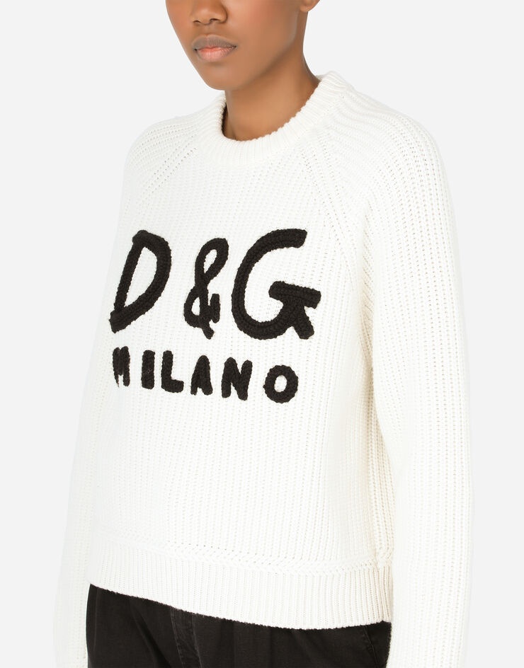 Cashmere sweater with D&G embroidery - 4