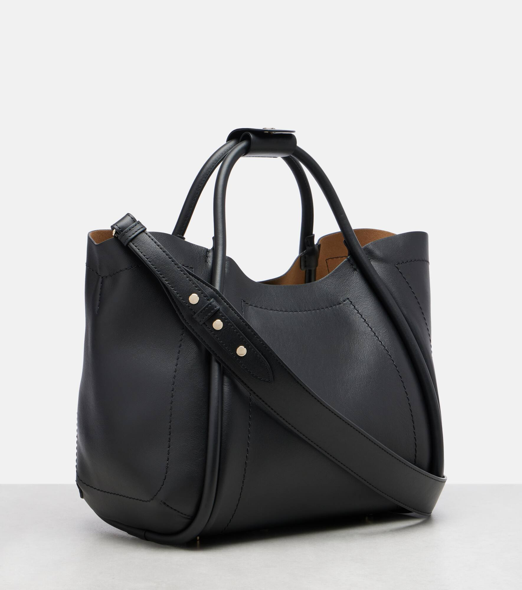 Marin Medium leather tote bag - 4