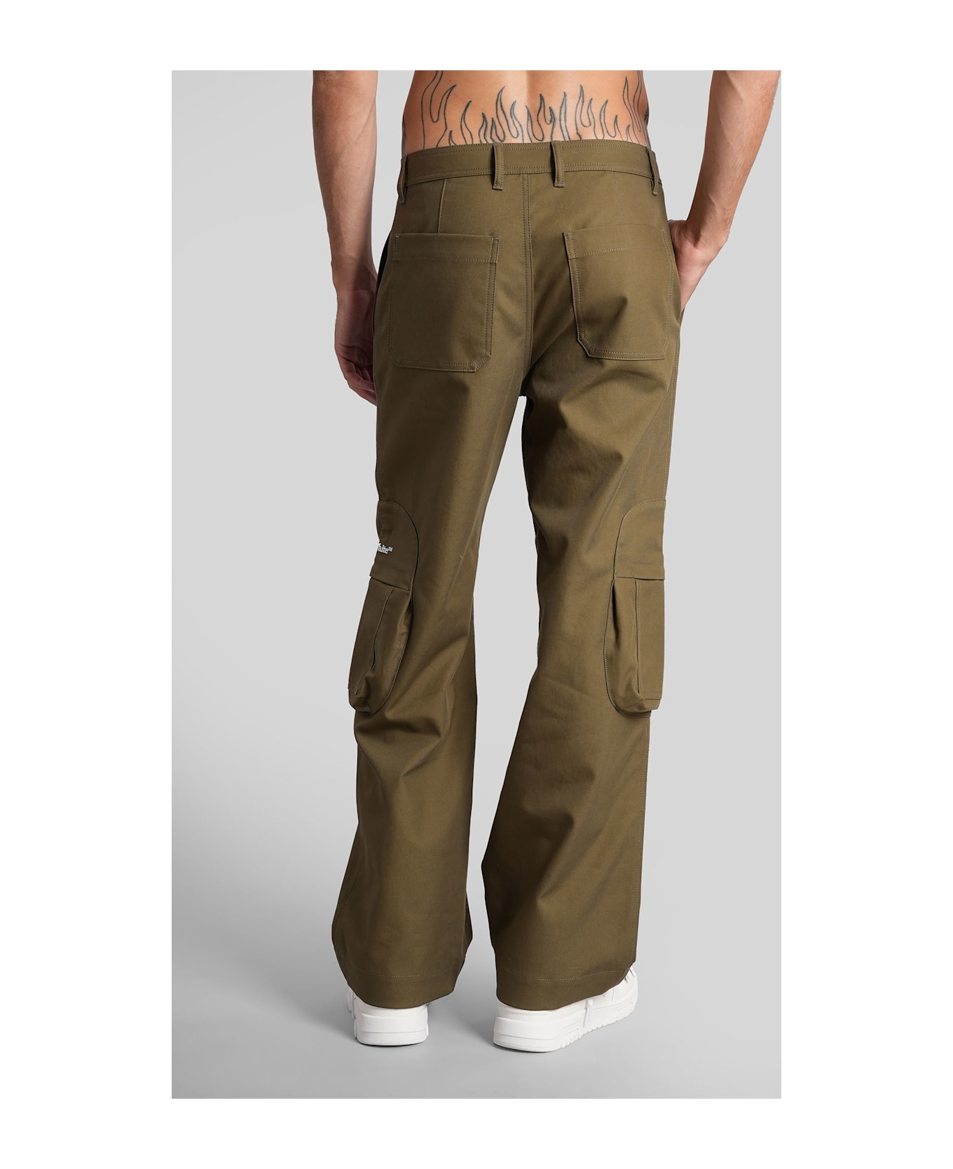 Pants In Green Cotton - 3