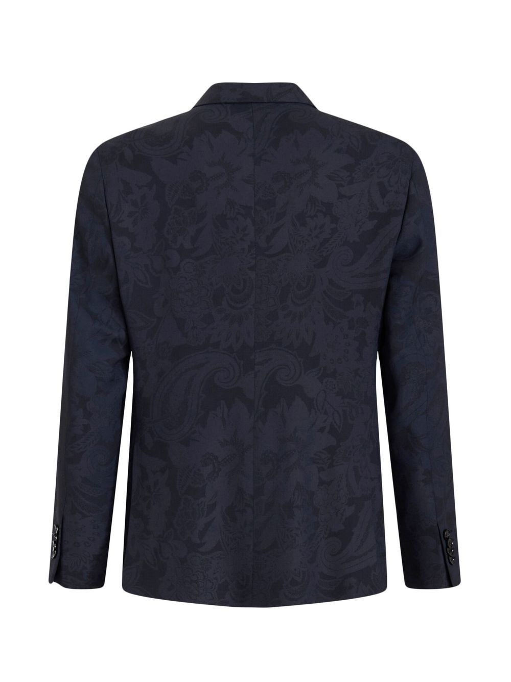 patterned-jacquard single-breasted blazer - 5