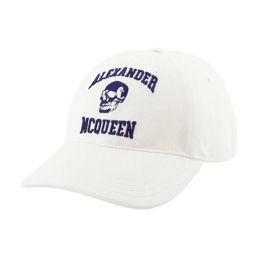Alexander McQueen ALEXANDER MCQUEEN VARSITY SKULL LO CAP - 1