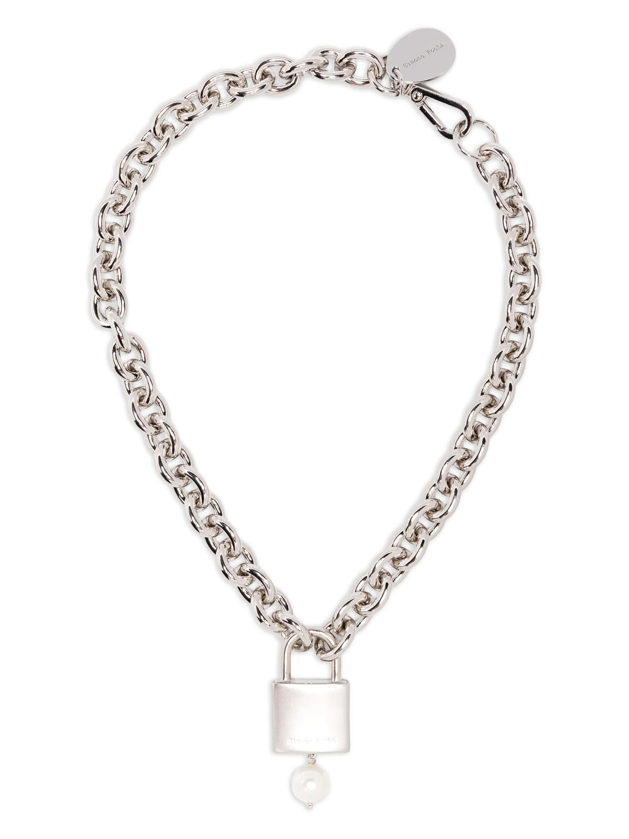 Simone Rocha Padlock Pearl Necklace - 1