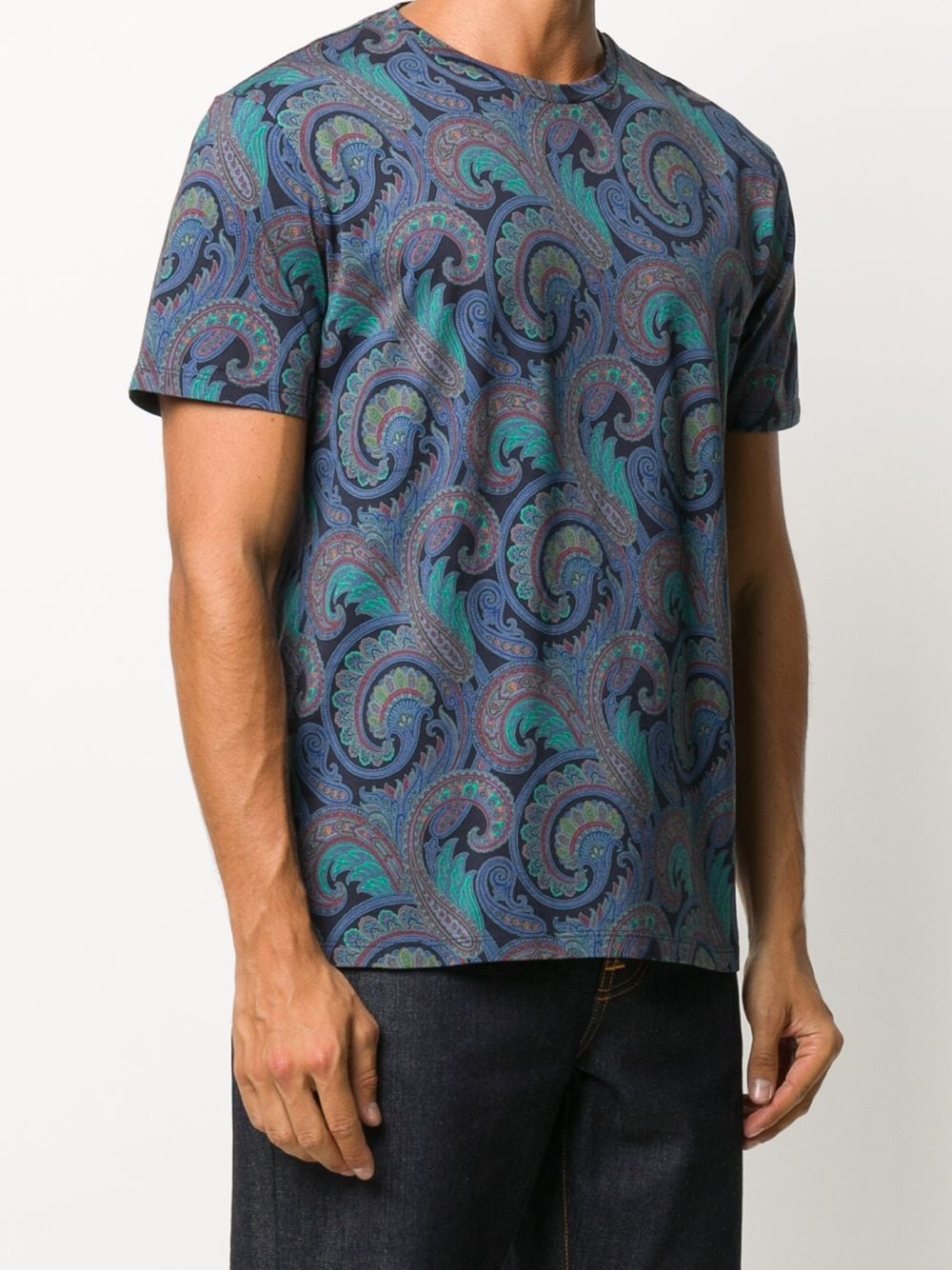 paisley print T-shirt - 3