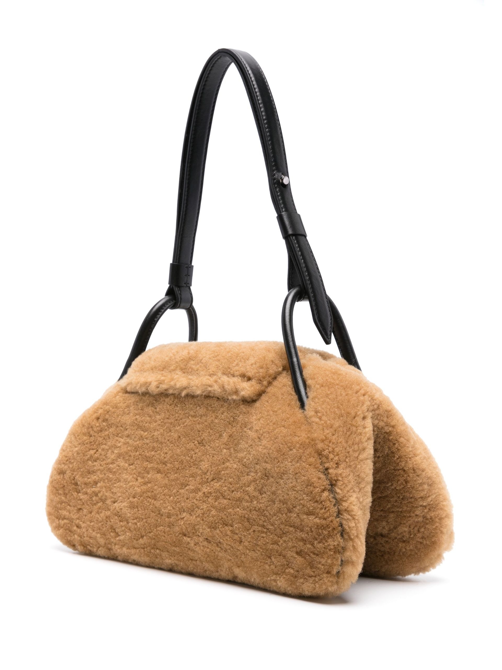 Neutral Gemini Shearling Shoulder Brown - 3