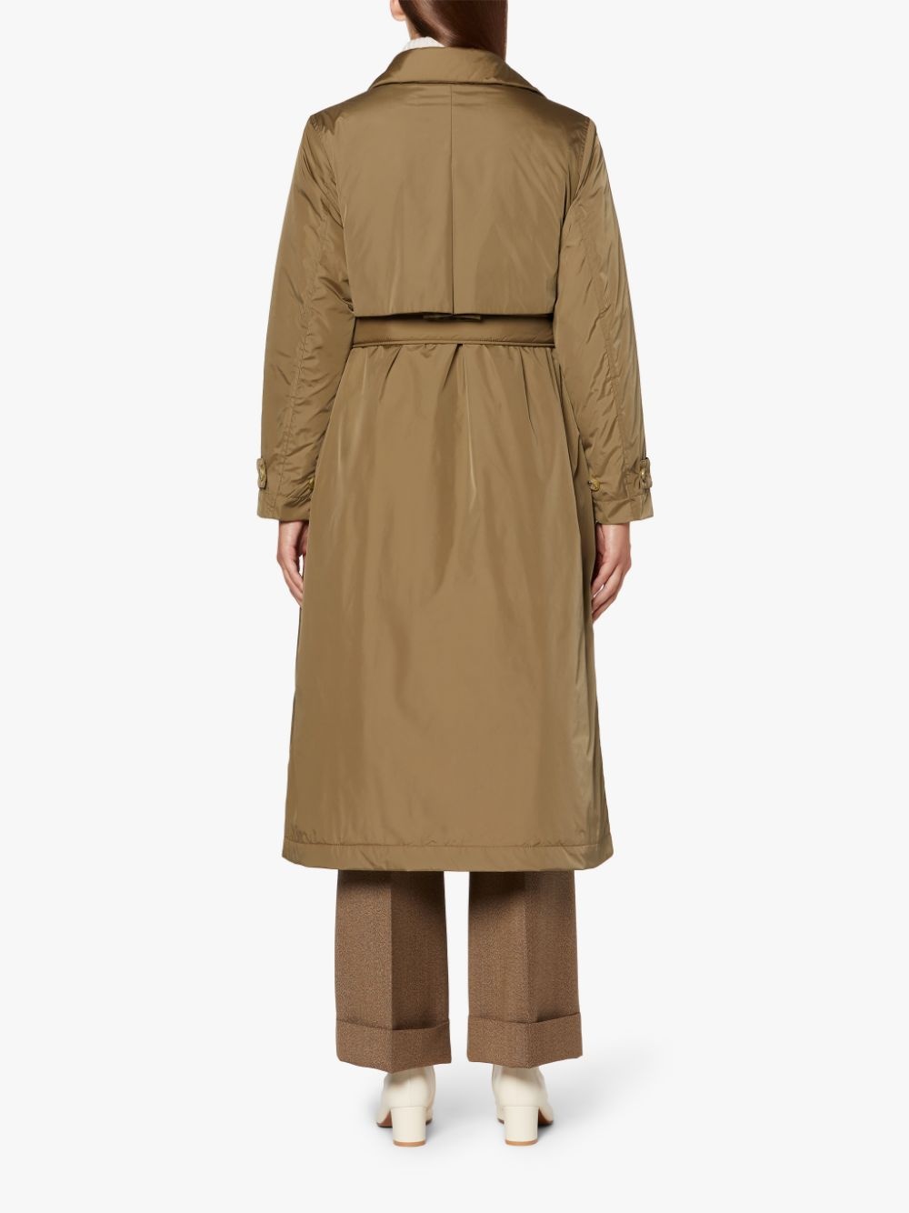 TYRIE BEIGE NYLON THINDOWN TRENCH COAT | LM-1097TD - 4