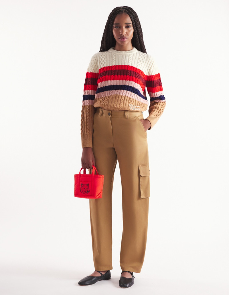 Maison Kitsuné STRIPED CABLE JUMPER outlook
