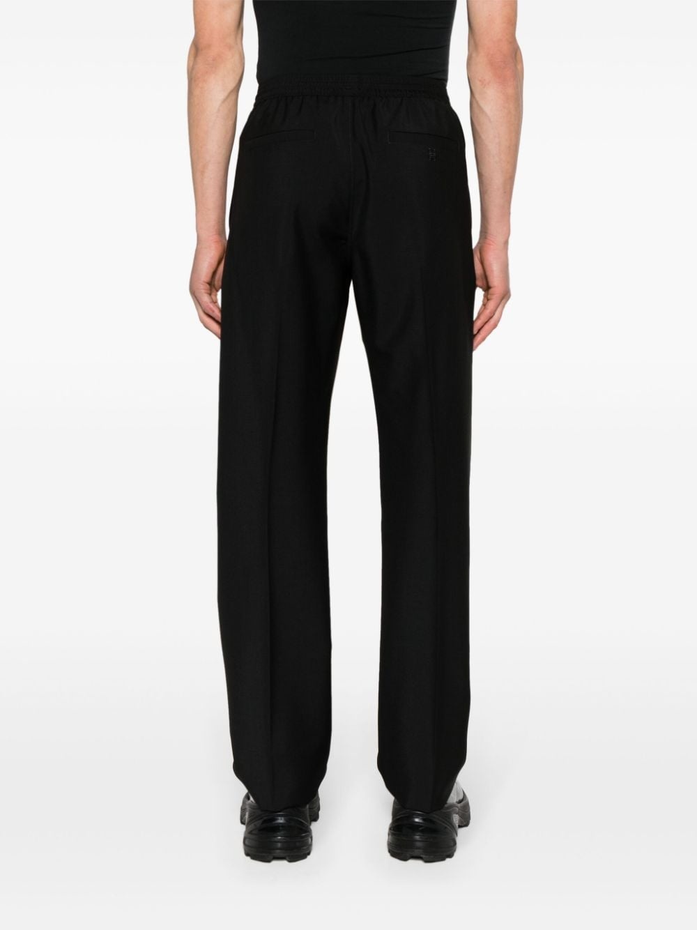 mid-rise tapered trousers - 4