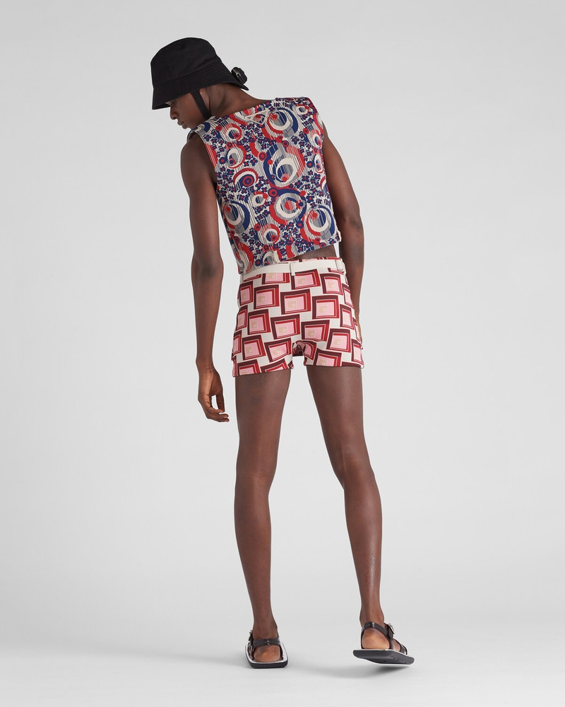 Jacquard knit shorts 4