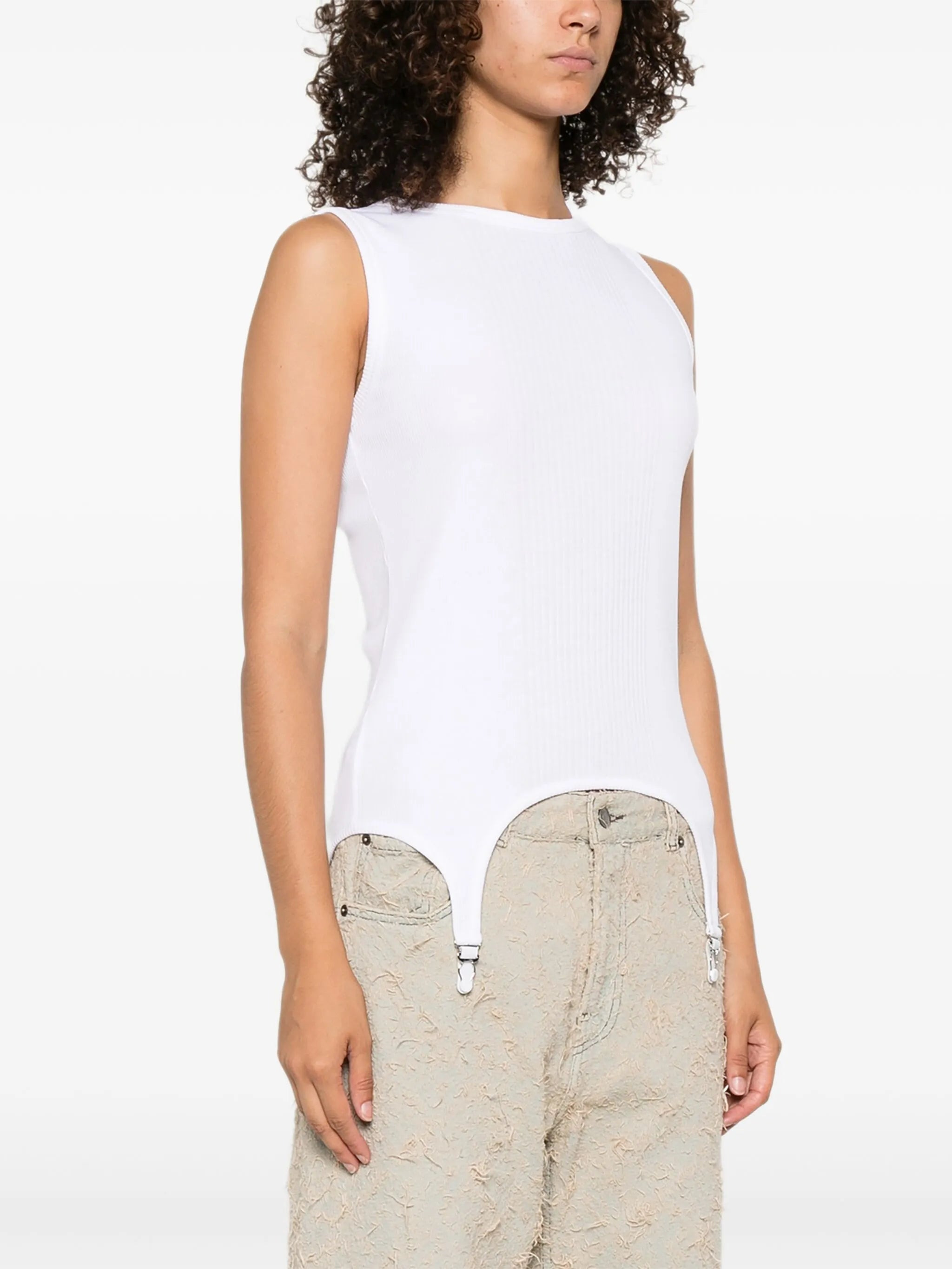 Jean Paul Gaultier Appliqué-detail Cotton Top - 4
