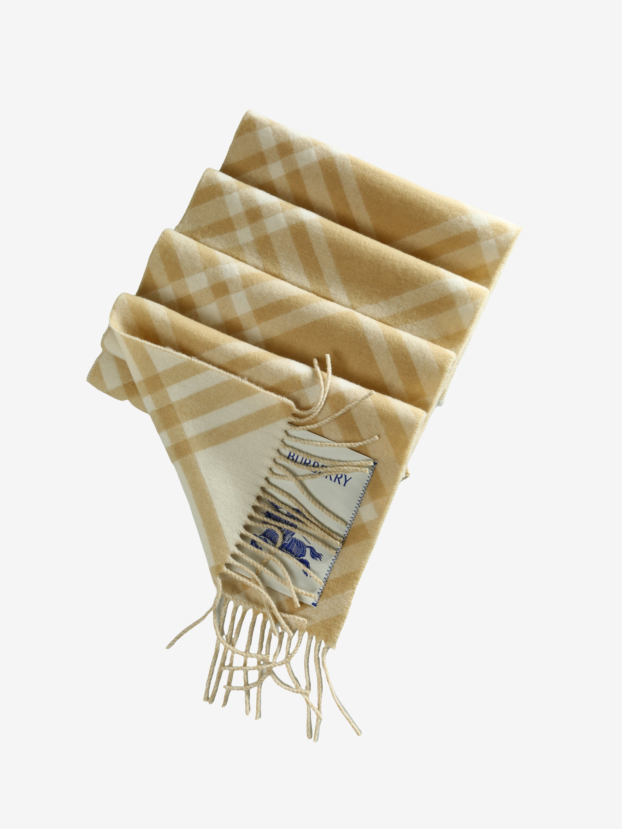 BURBERRY - Unisex Check Cashmere Scarf - 2