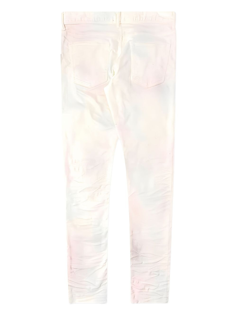 creased slim-fit jeans - 2