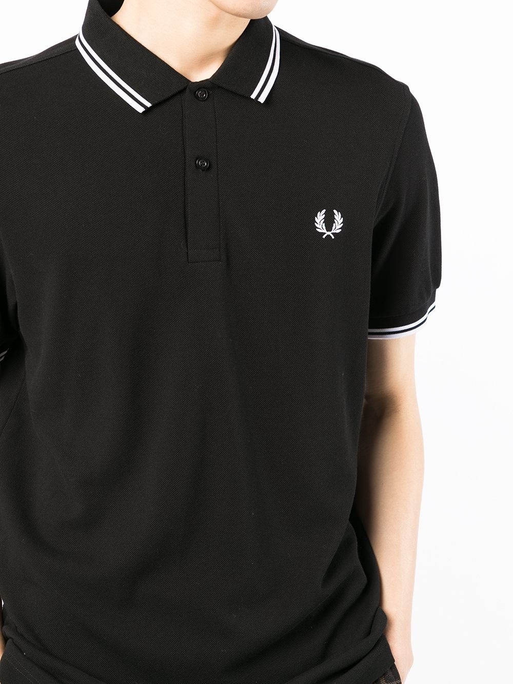 logo-embroidered polo shirt - 5