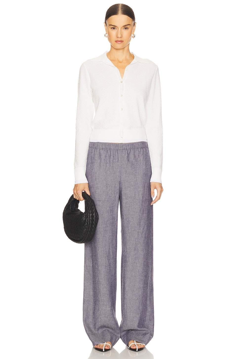 Double Layer Mesh Cardigan - 4