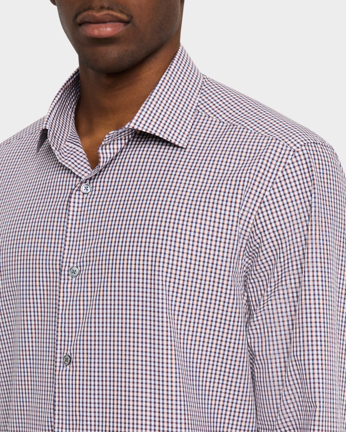 Men's Cotton Check Casual Button-Down Shirt - 5
