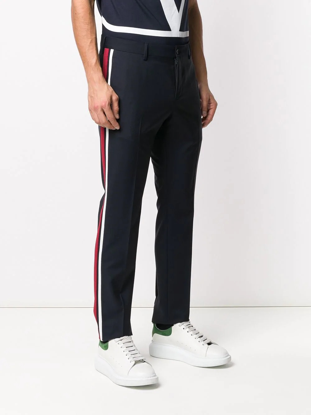 side-stripe tailored trousers - 3