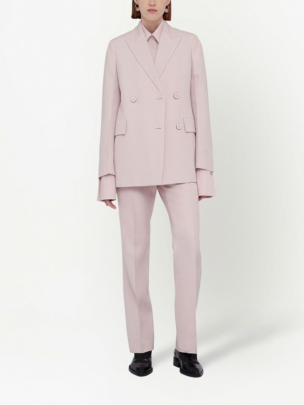 pressed-crease tailored trousers - 2