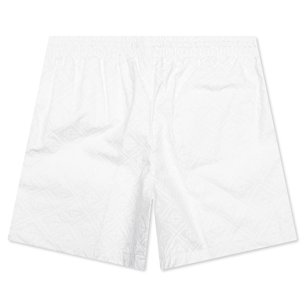 DRAWSTRING SHORTS - WHITE - 2