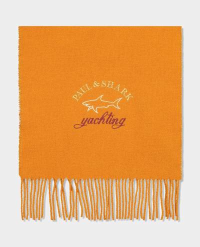 Paul & Shark Wool scarf with embroidered Logo outlook