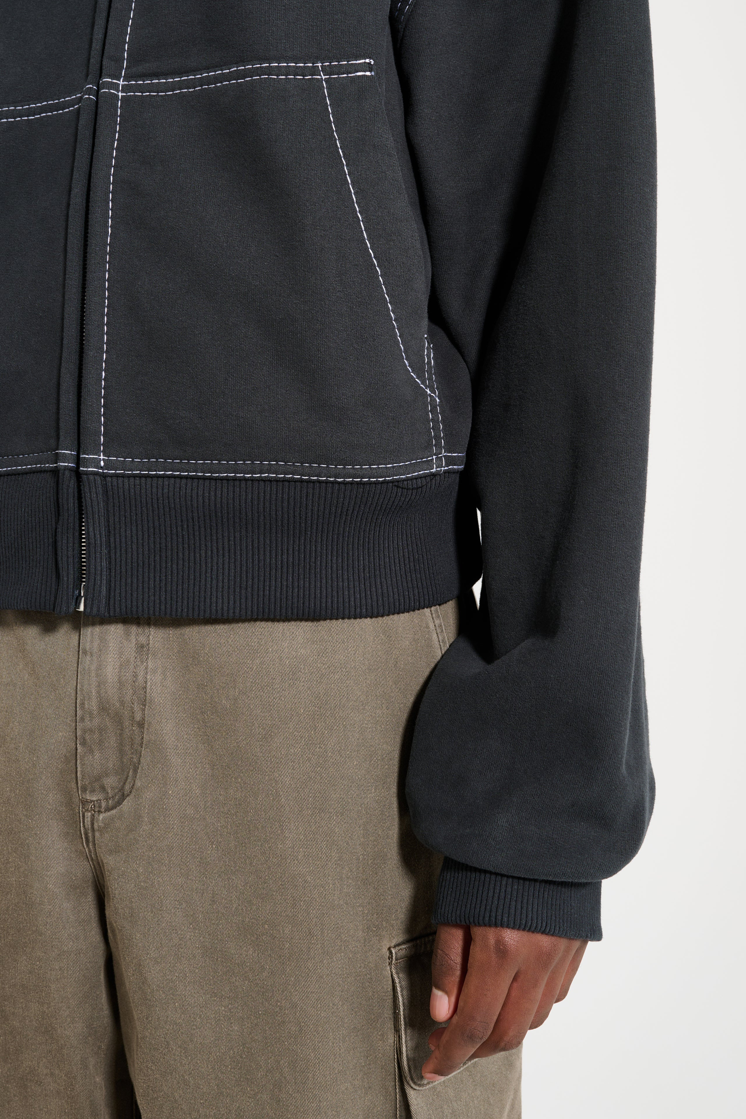 ACNE STUDIOS HOODED SWEATSHIRT FADED BLACK - 5