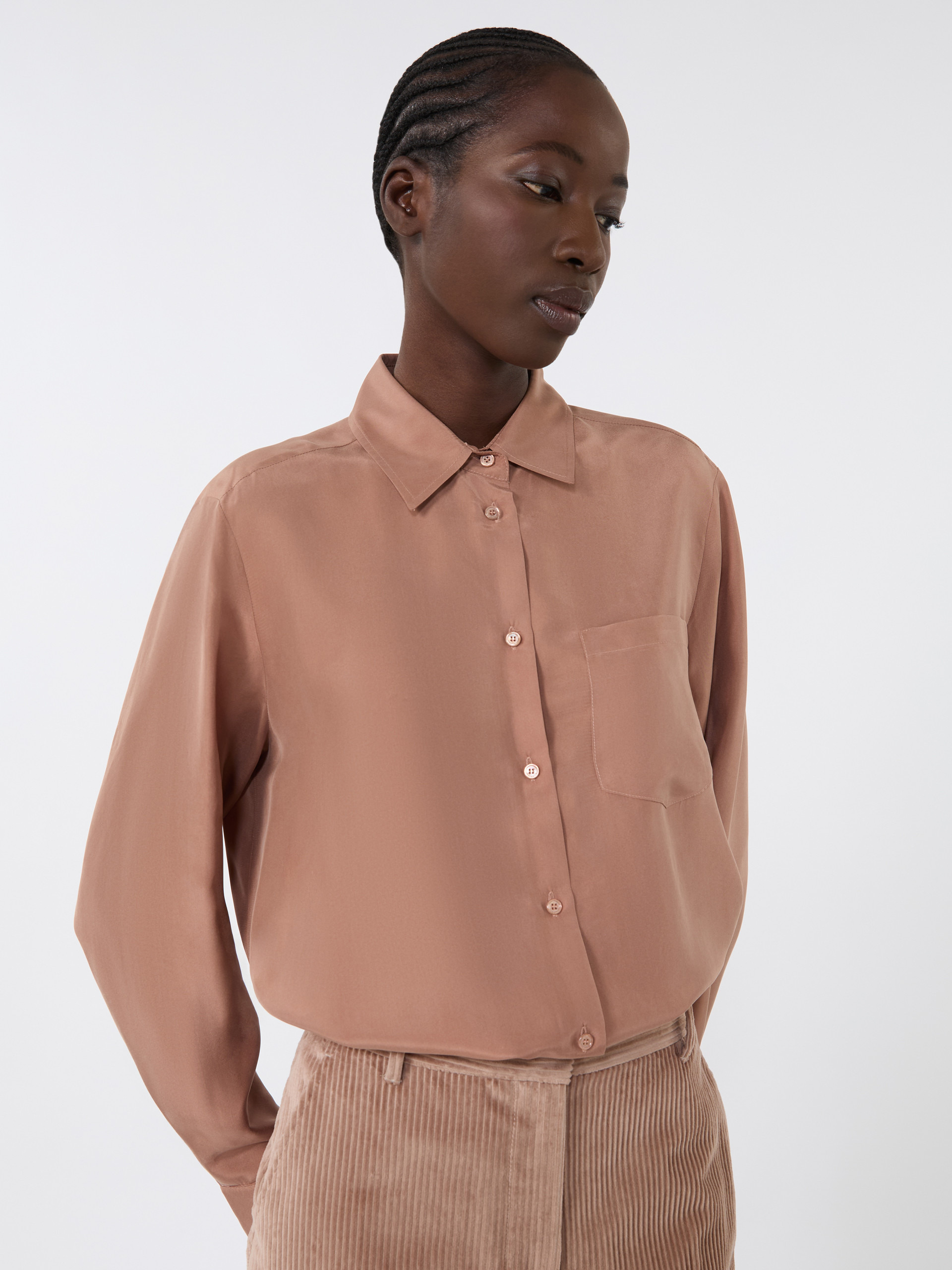 PAMIR Washed silk shirt - 5