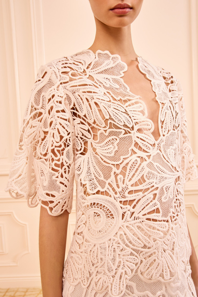ULLA JOHNSON Dua Corded Lace SS Top outlook