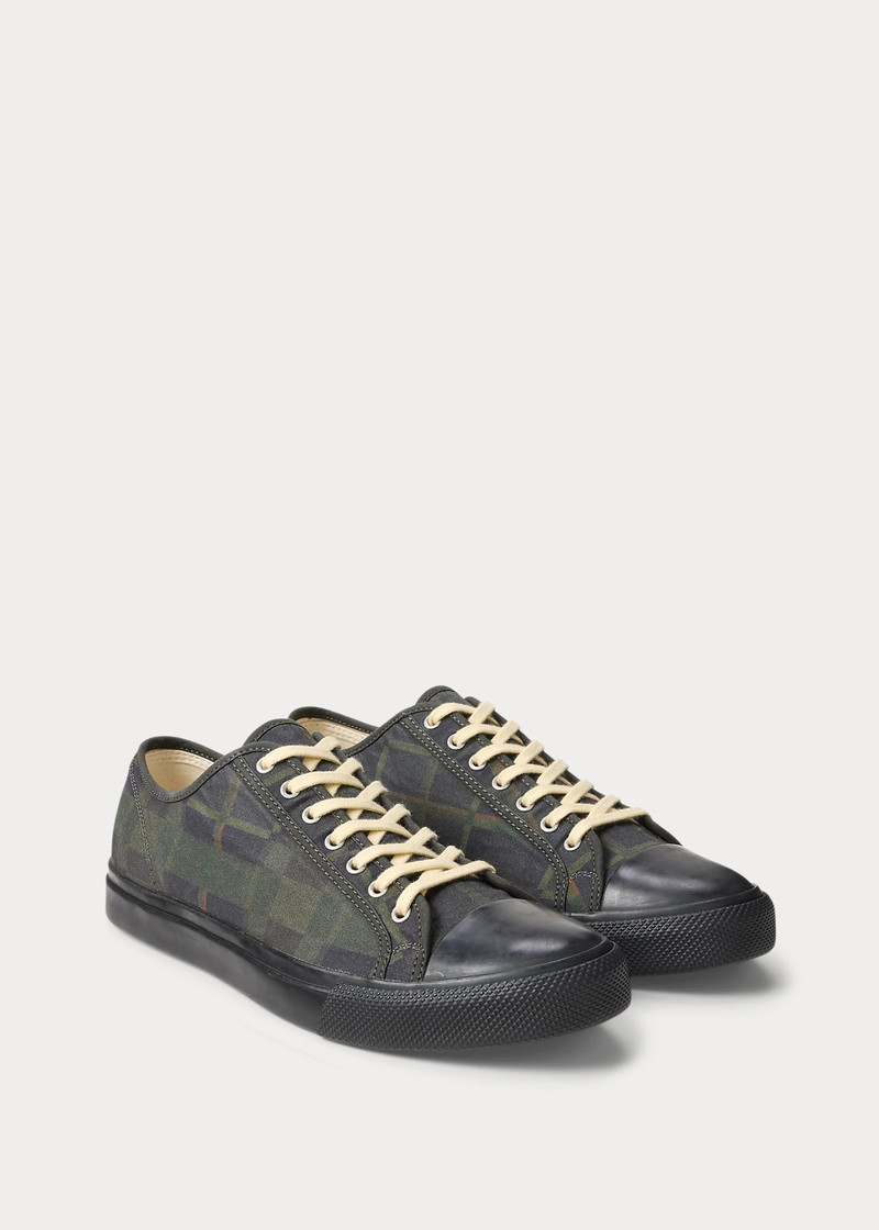 Check-Print Oilcloth Sneaker 3