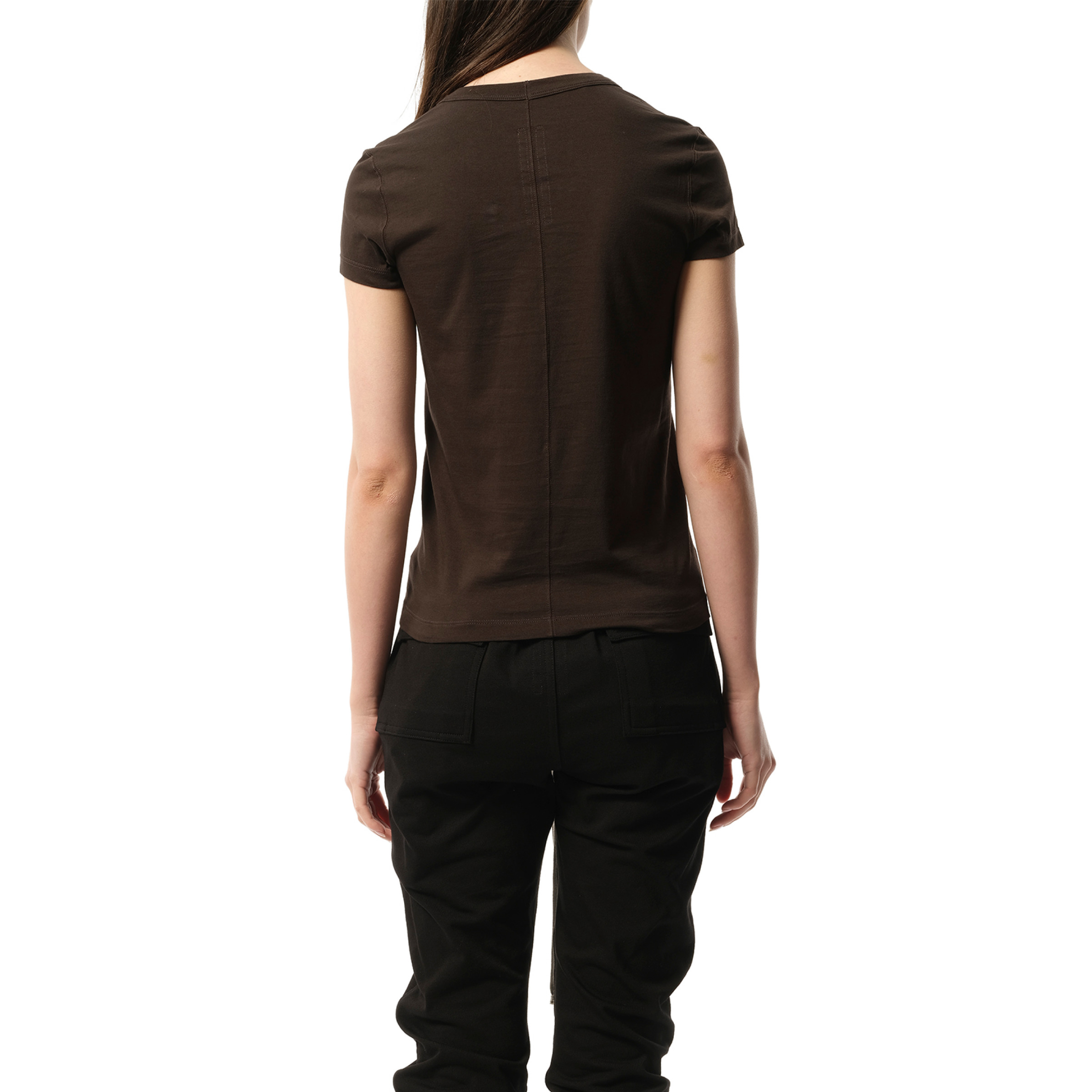 Cotton Jersey Cropped Level T-Shirt in Dark Dust - 6