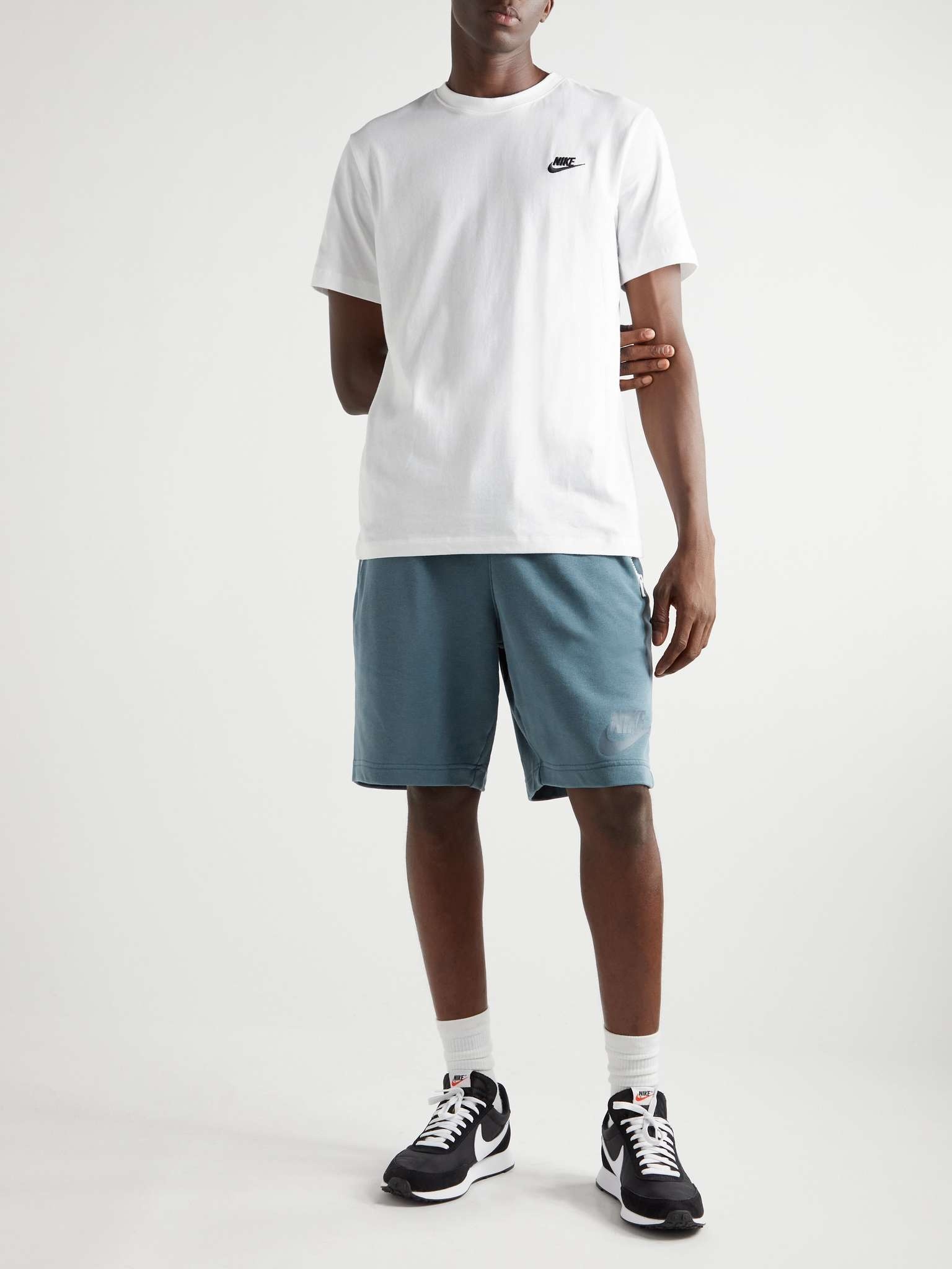 Sportswear Essentials Logo-Print Cotton-Blend Jersey Shorts - 2