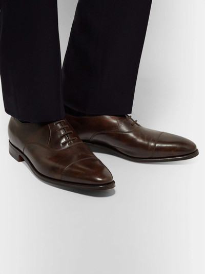 John Lobb City II Burnished-Leather Oxford Shoes outlook