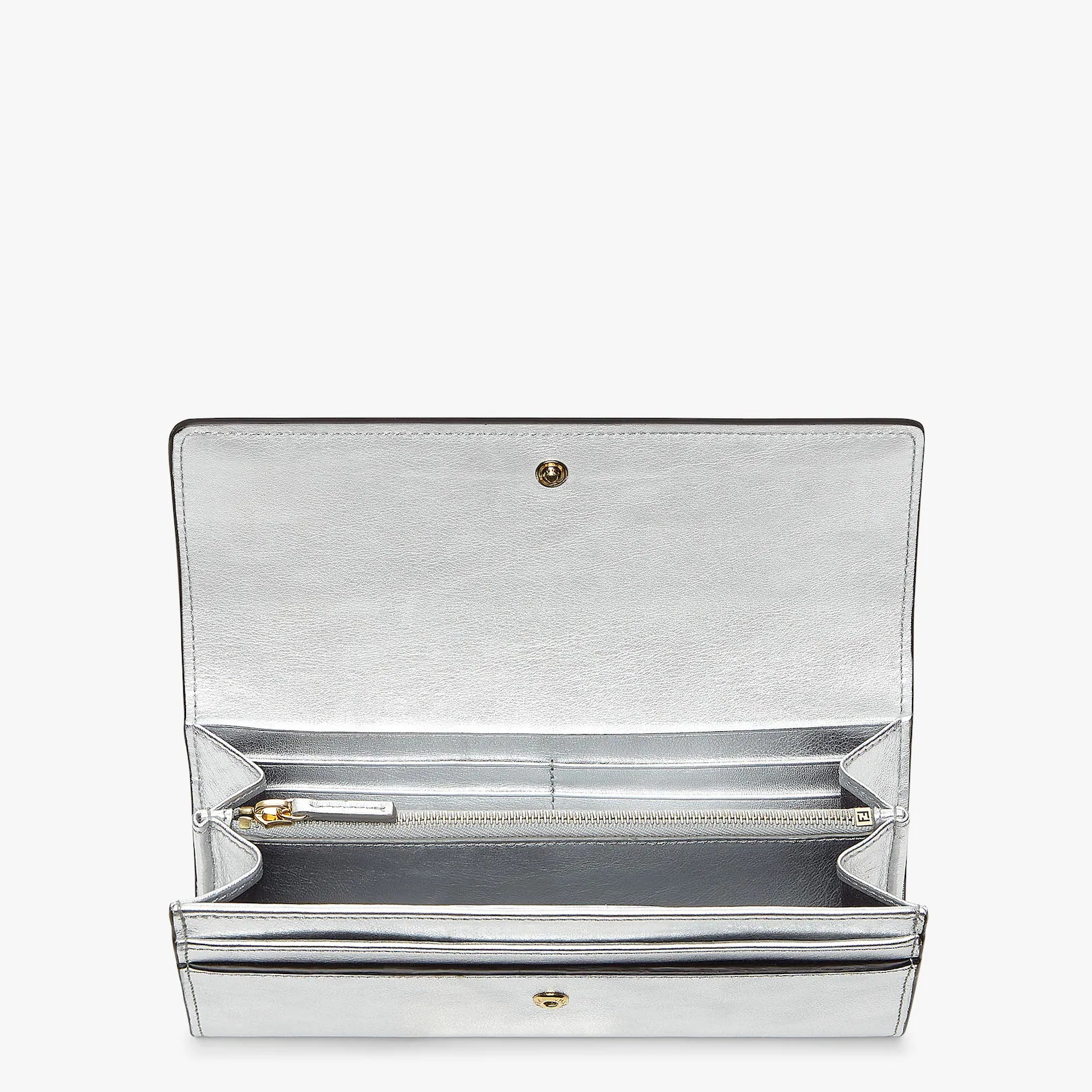 Silver leather wallet - 3