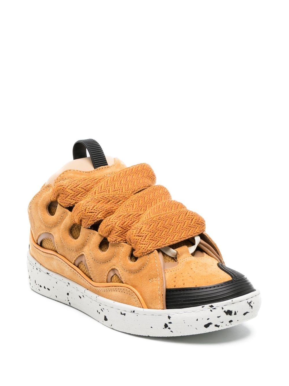 Curb oversize-tongue panelled sneakers - 2