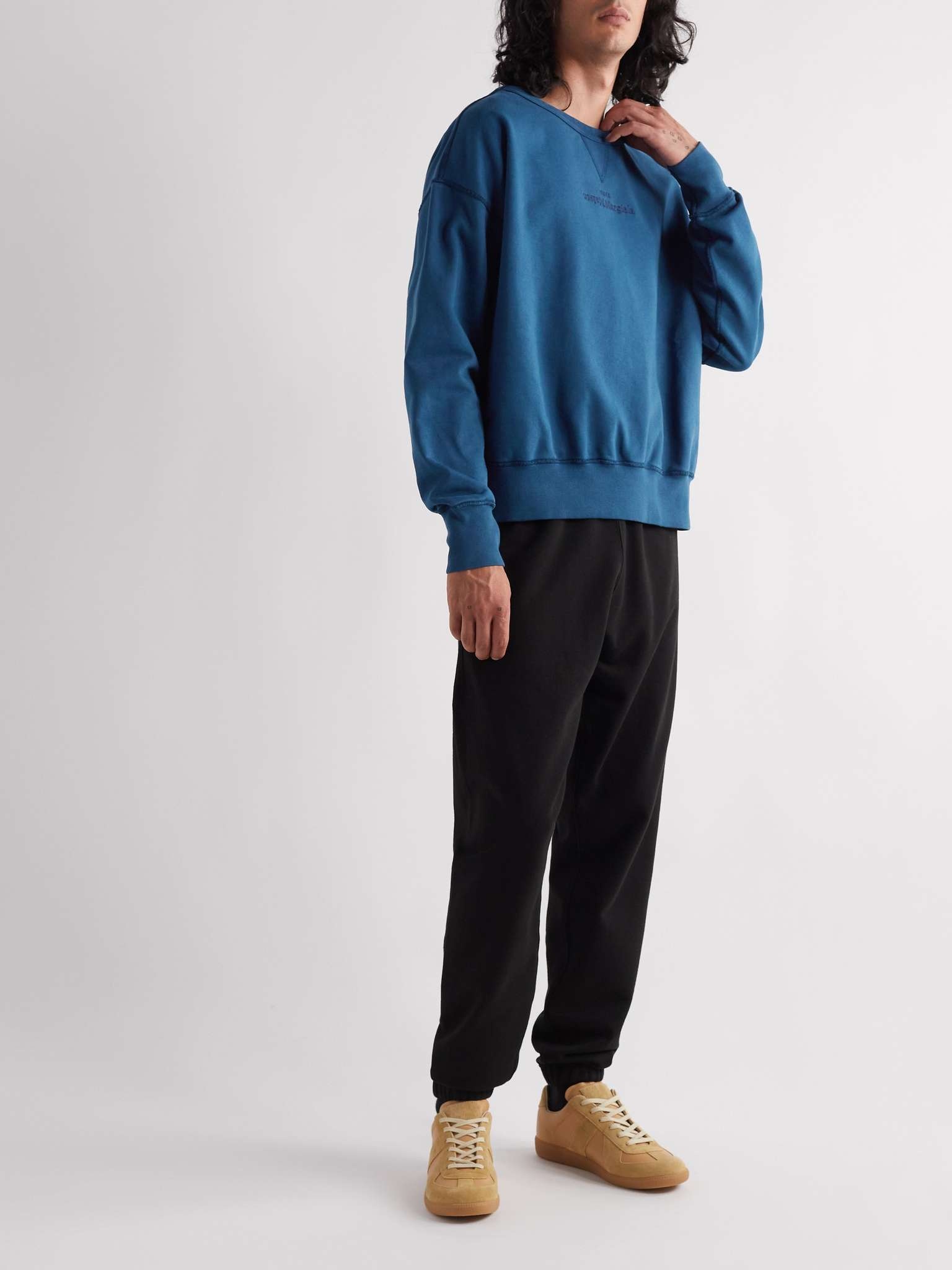 Logo-Embroidered Cotton-Jersey Sweatshirt - 2