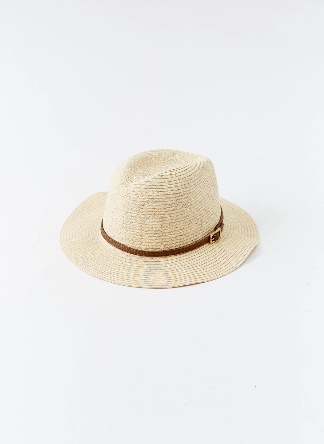 FEDORA CREAM/TAN HAT - 1
