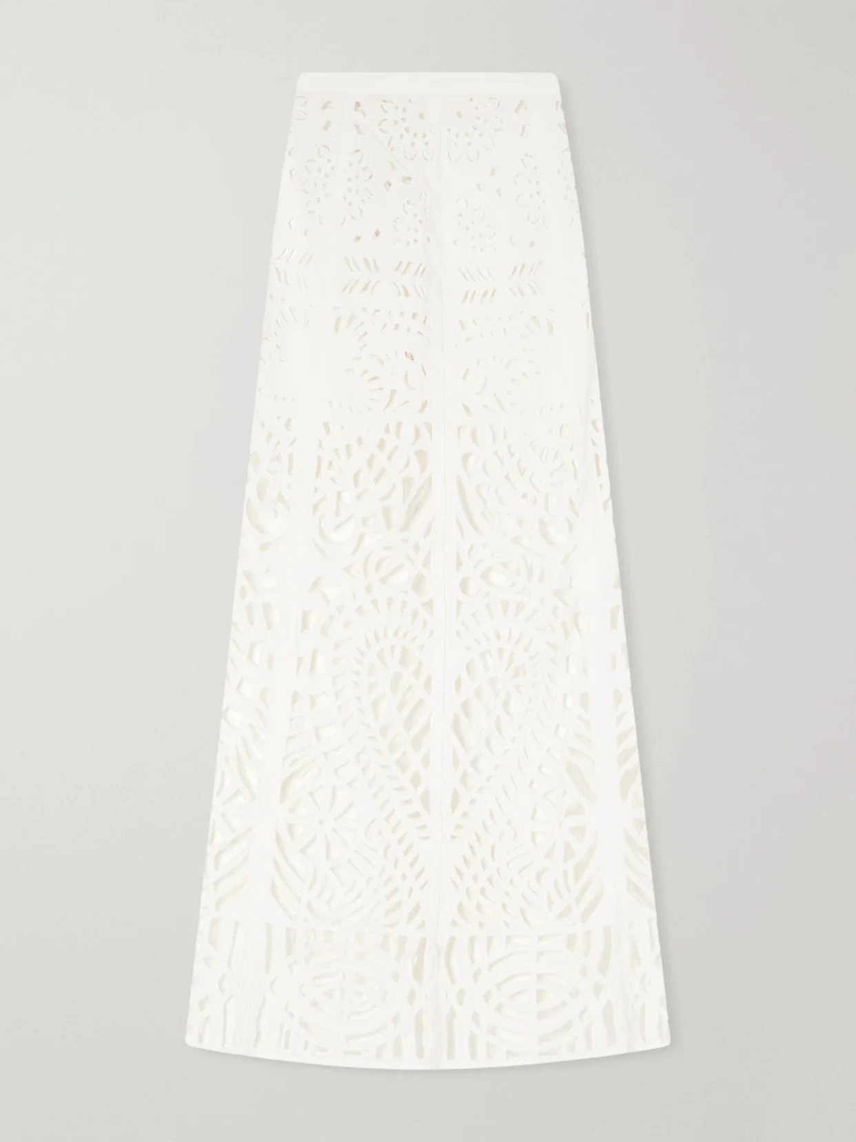 Rita Brisé Embroidered Cotton Midi Skirt - 1