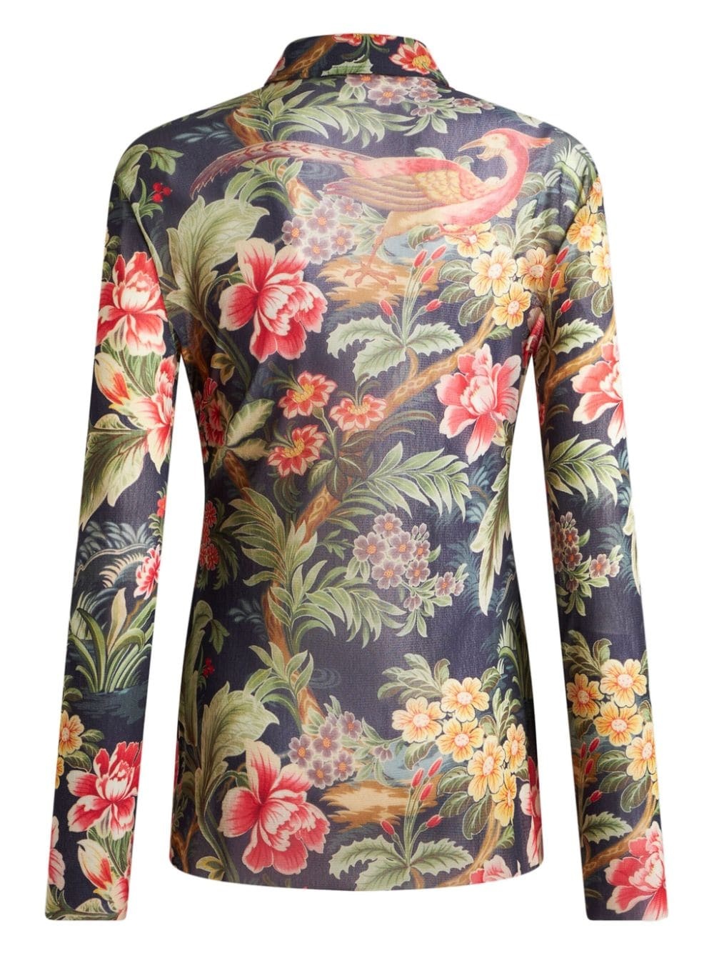 printed tulle shirt - 7