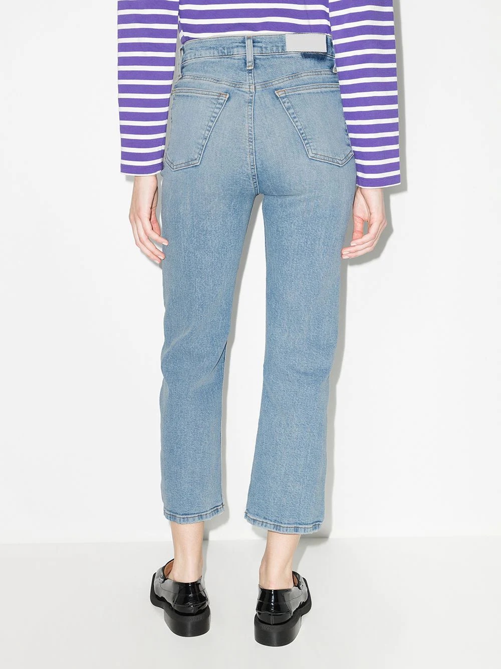 '70s cropped straight-leg jeans - 3