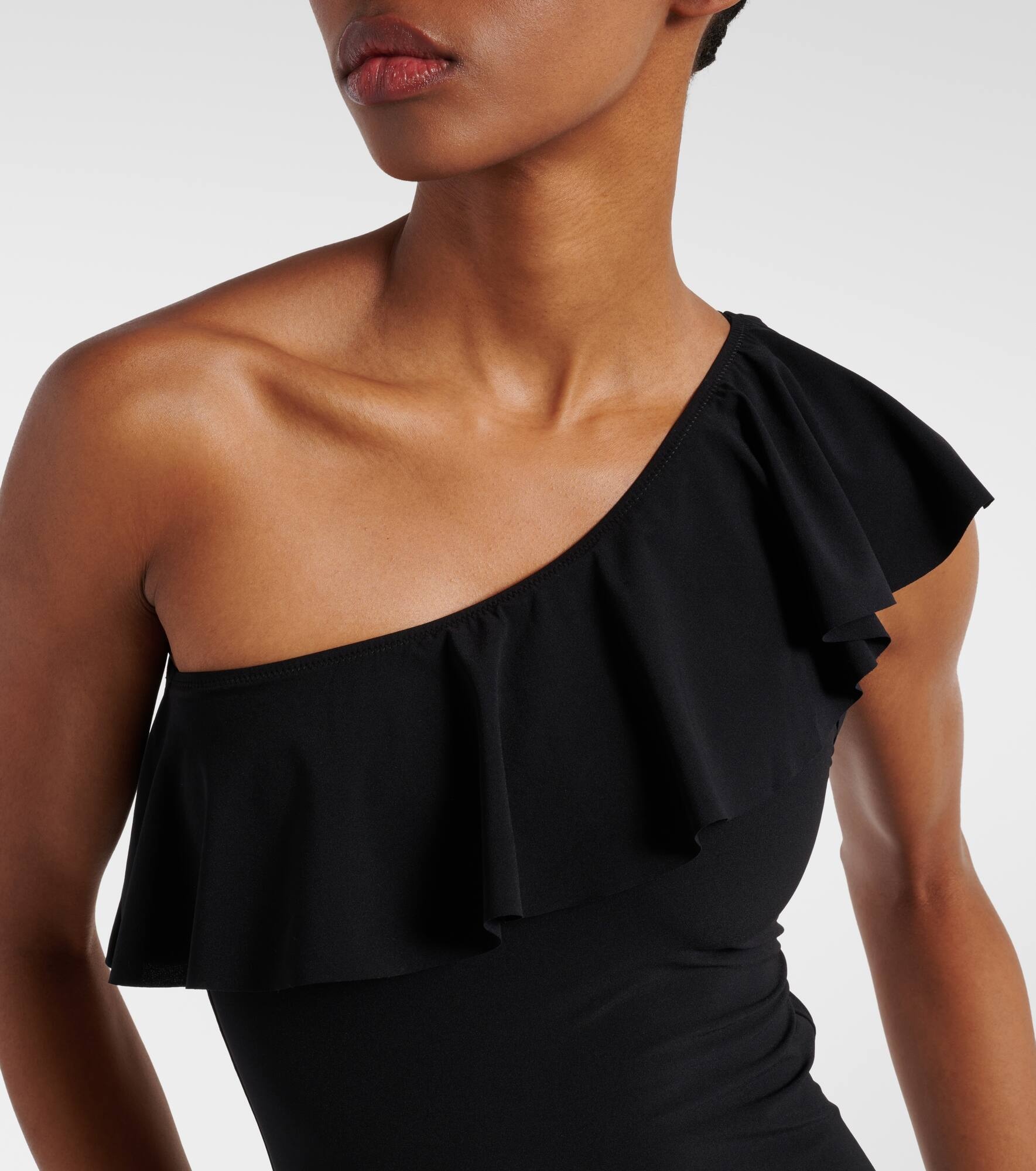 Sicilya ruffled one-shoulder swimsuit - 4