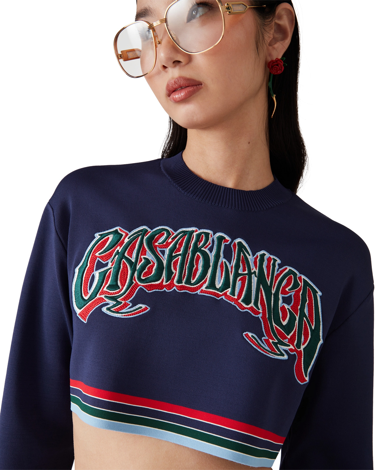 Baseball Cropped Jumper | Casablanca Paris - 5