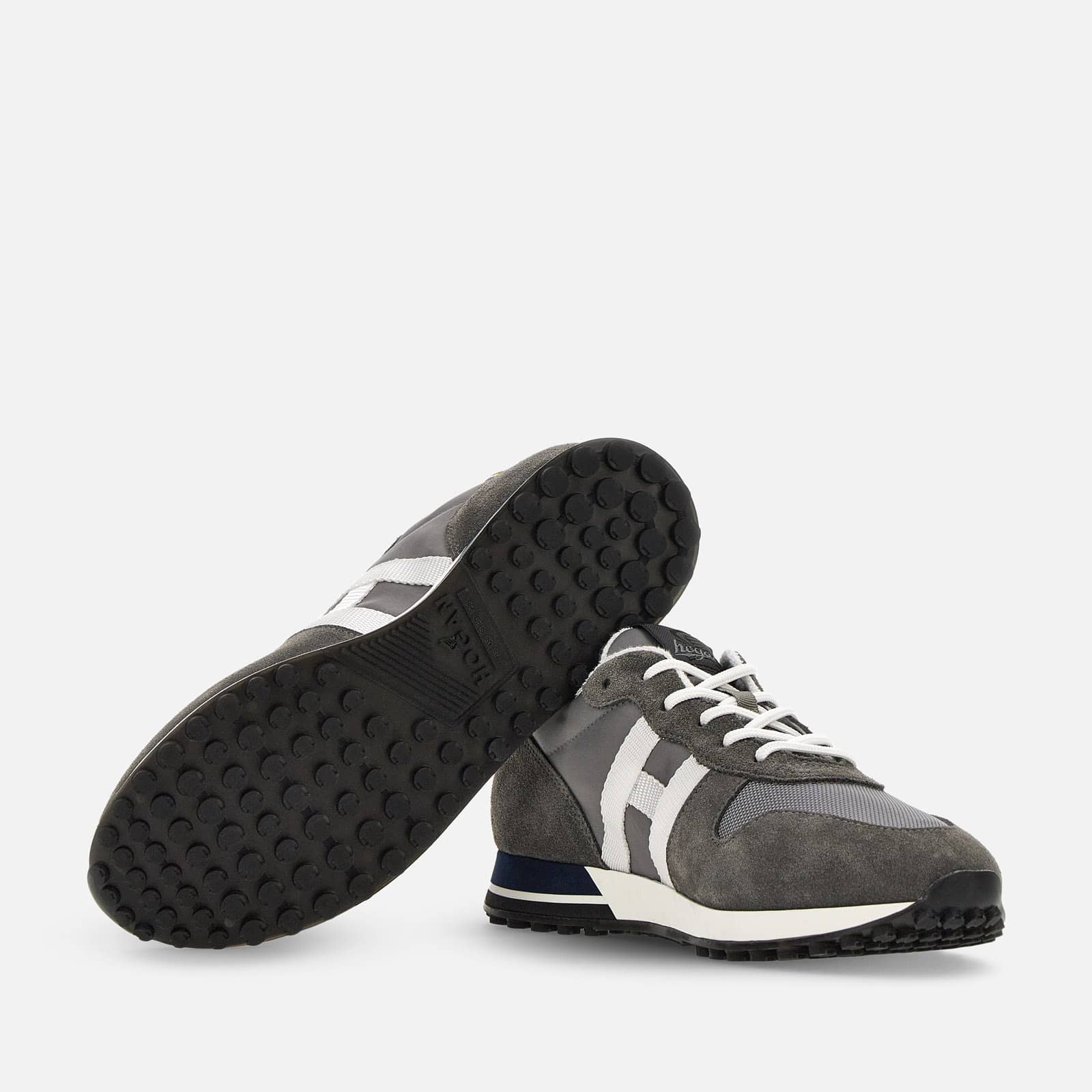 Sneakers Hogan H383 Grey White Yellow - 5