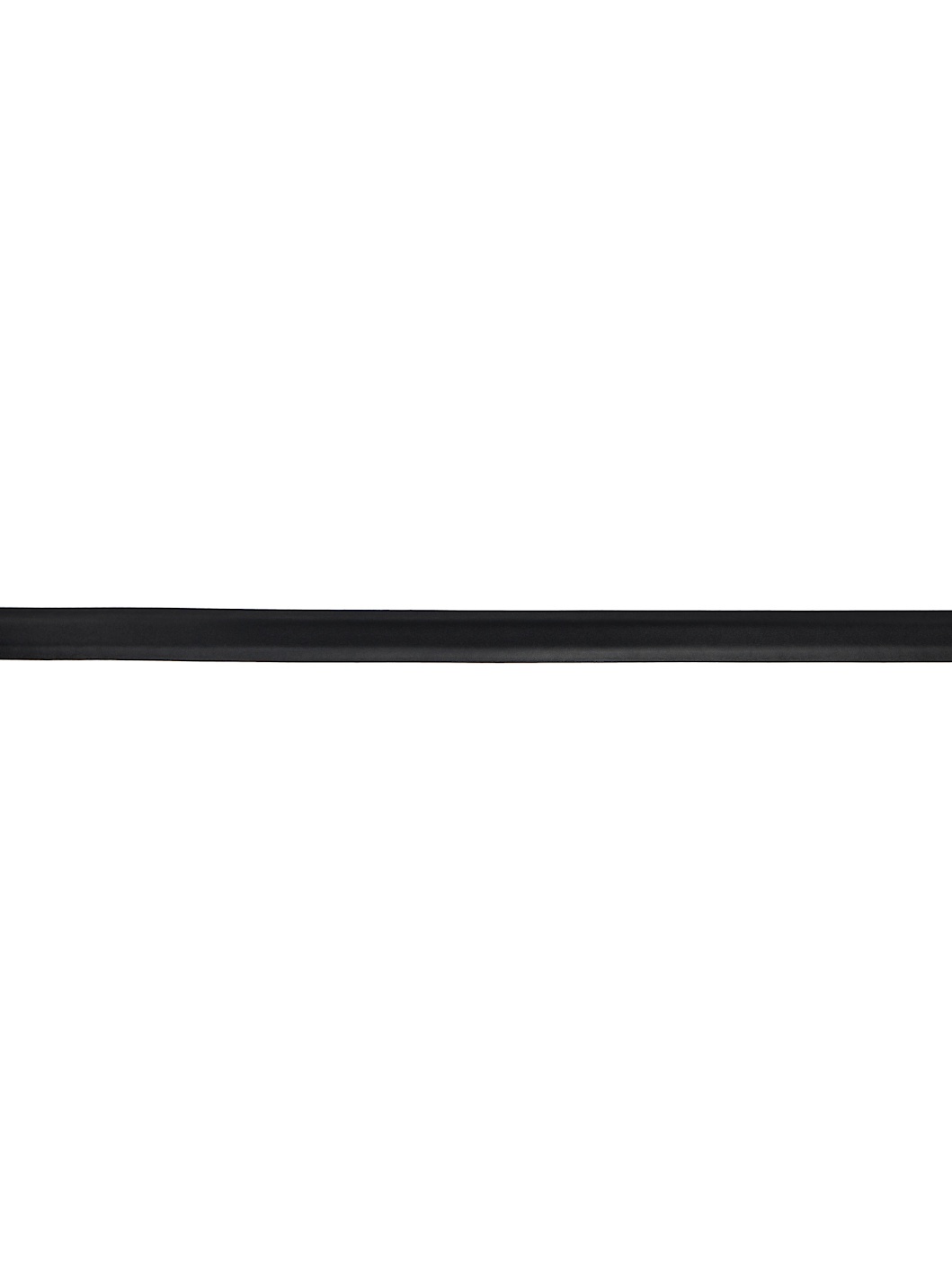 Black Skinny Grained Calfskin Belt - 2