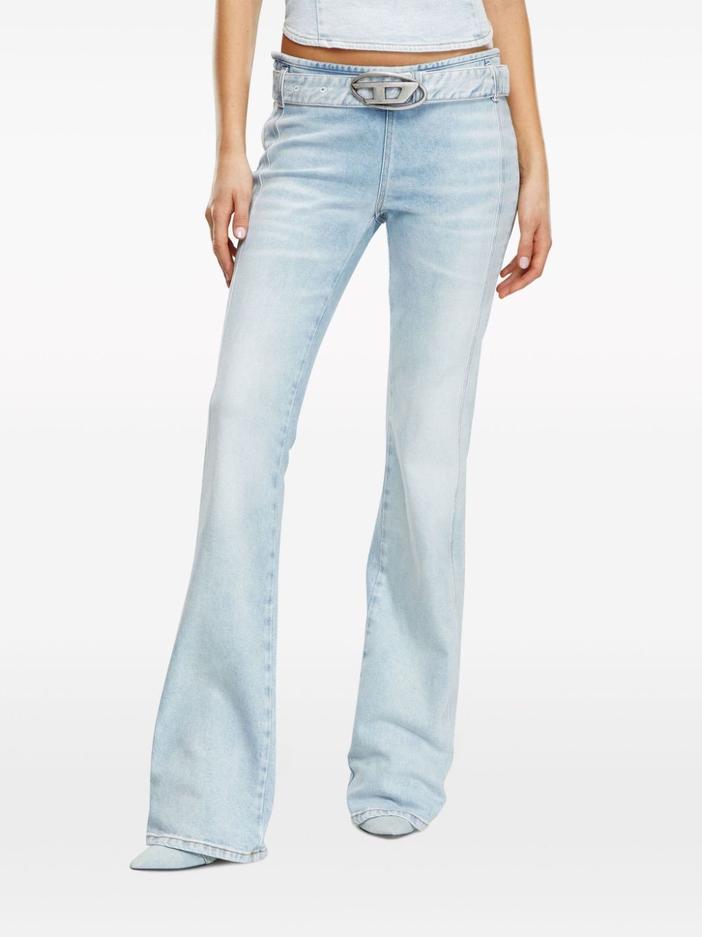 D-Ebbey belted flared jeans - 3