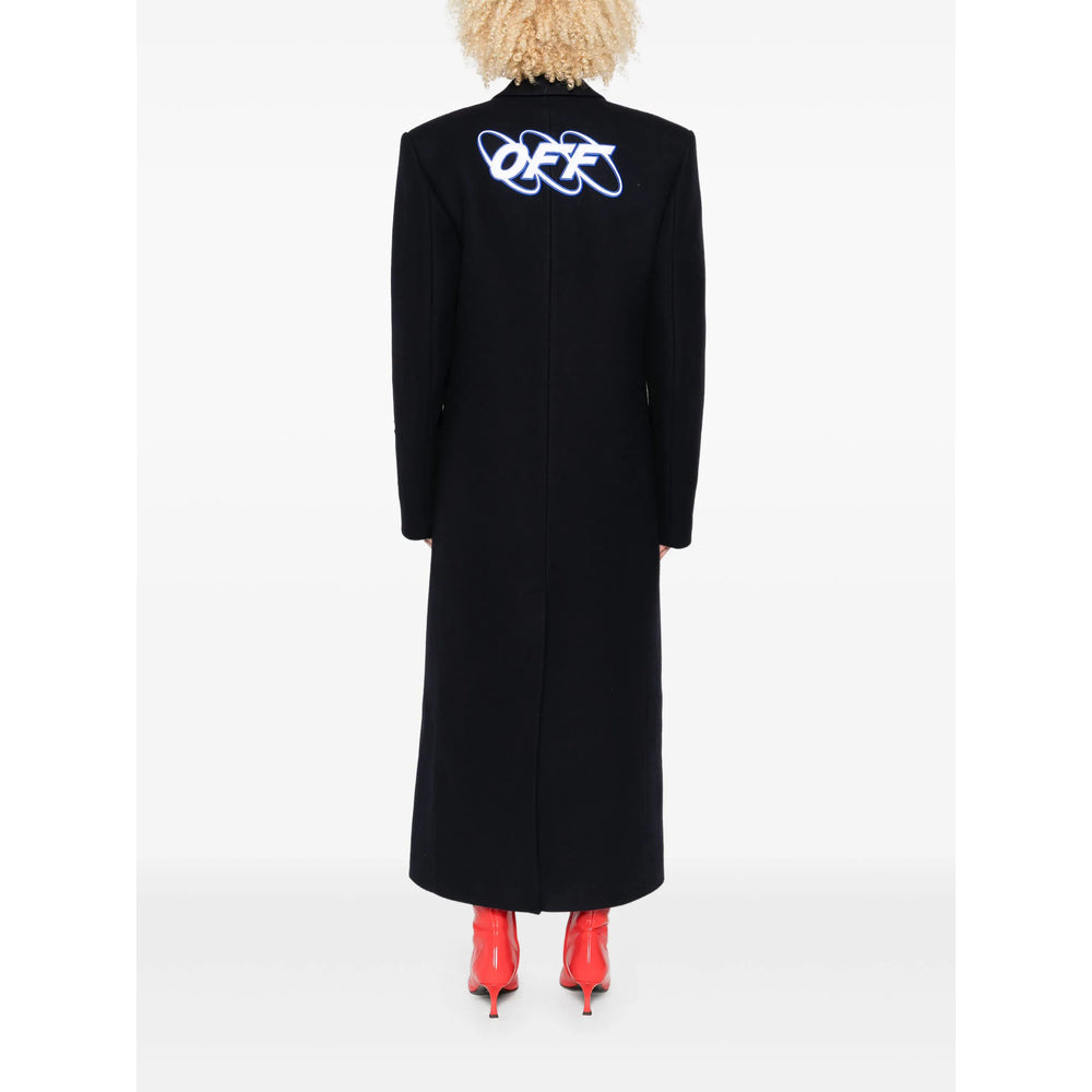 Off-White Blue Coats - Single Breasted Coats Women - 5